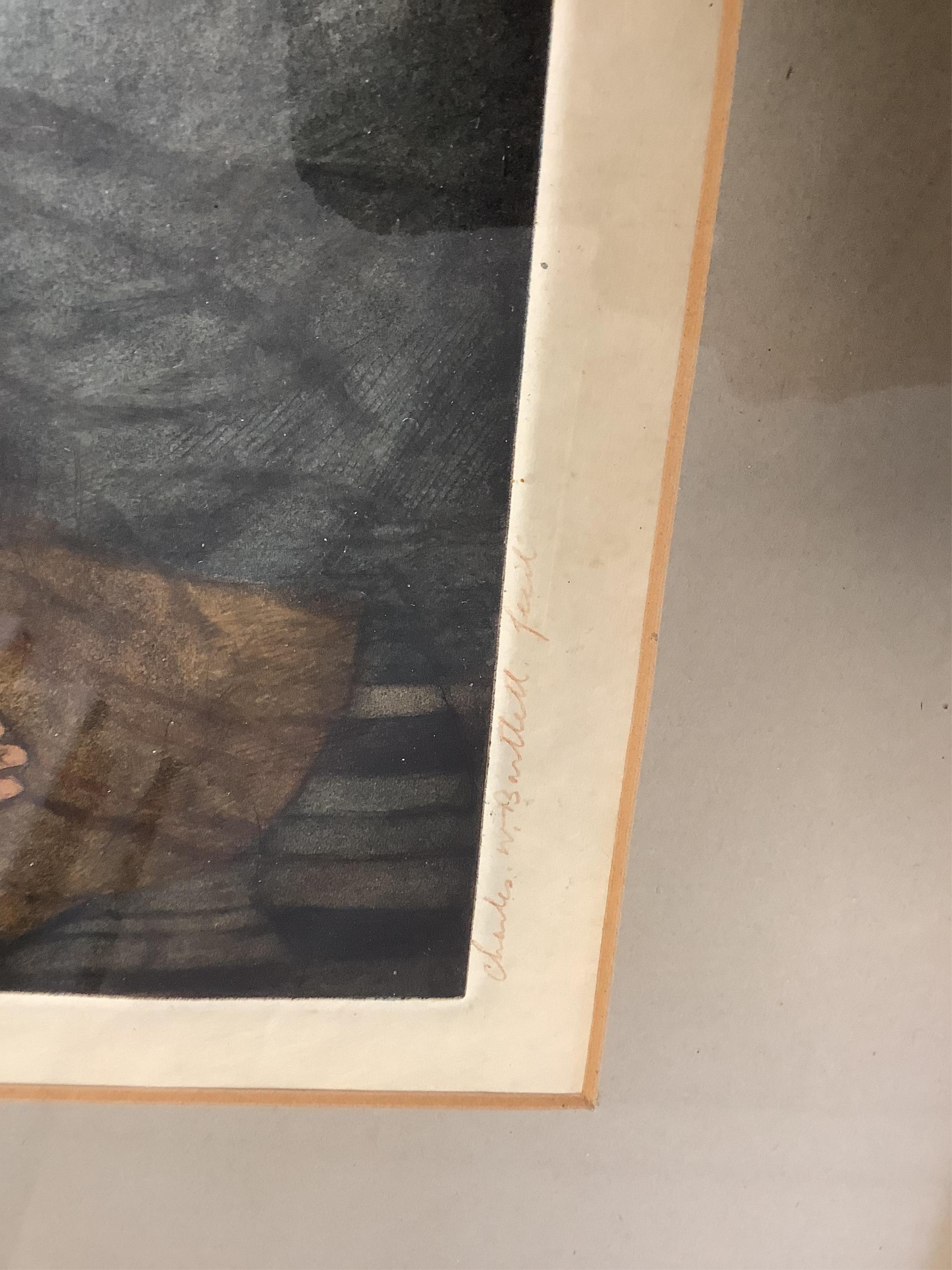 Charles W. Bartlett (1860-1940), 'Motherhood, Holland', signed in pencil and numbered 6, etching with aquatint, 34 x 29cm